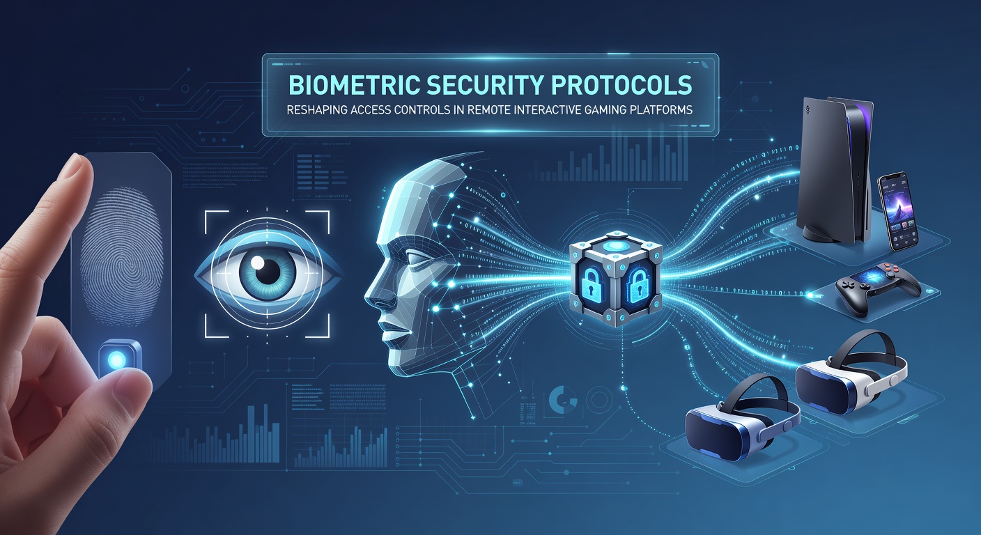 Biometric facial recognition interface on a remote gaming platform login screen