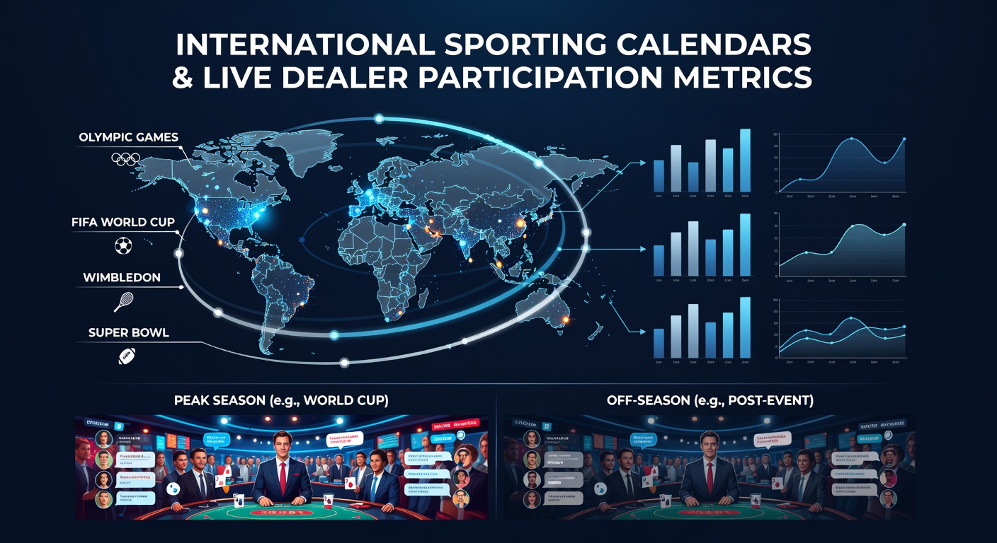Live dealer studio dashboard displaying real-time participation metrics during major international sports events