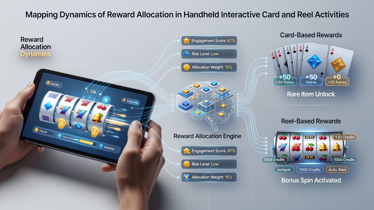Data visualization showing reward distribution trends in mobile gaming applications