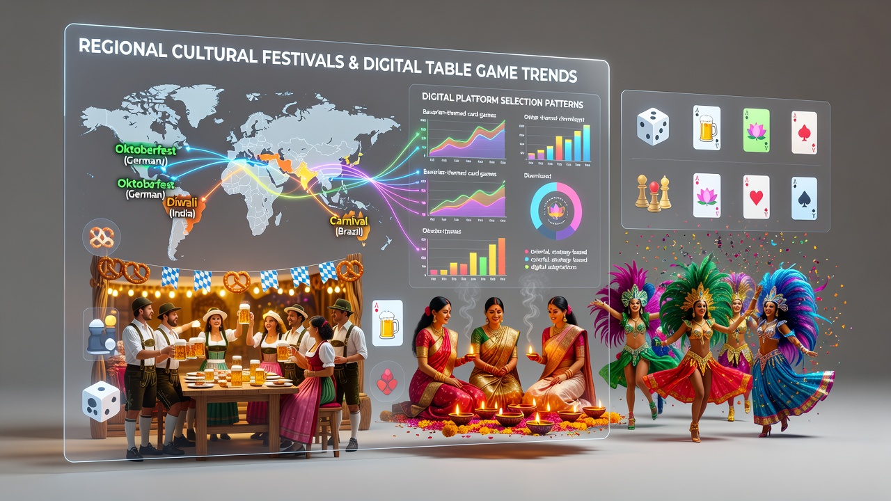 Digital platforms adapting table game offerings based on festival-driven player behavior