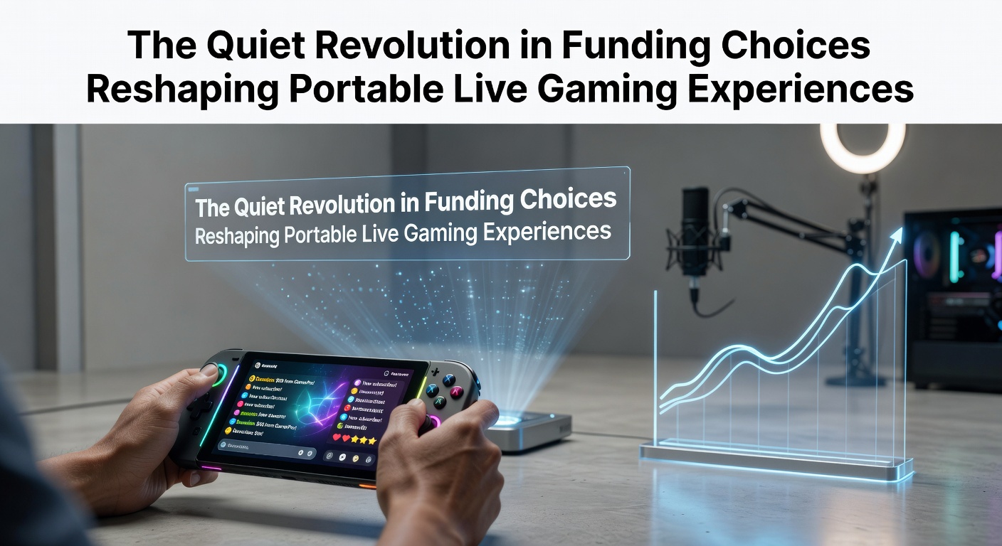 Portable live gaming device displaying seamless funding options during a mobile session